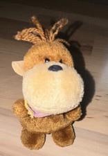 Nici Vintage Beanies Affe braun beige mit Halstuch und Saugnapf, ca. 10 cm