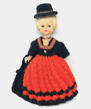 Trachten Puppe alt Made in Italy 1950 - 1960 Storch bewegliche Augen - 1-armig