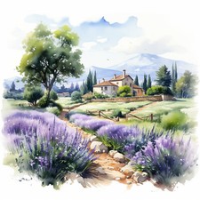 Deko Bild Lavendel Provence