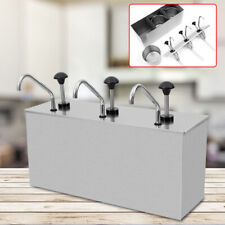 Edelstahl Pump Soßenspender Dispenser Saucenspender Senf Ketchup Spender 	NEU