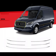 Kühlergrill Leiste Grillleisten für Mercedes Sprinter 907 910 2018-2025 Chrom