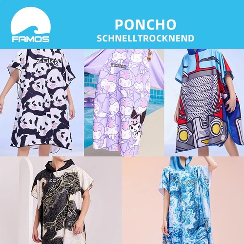 Poncho bademantel handtuch - poncho,