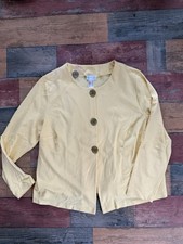 Damen Oberteil Größe 50 Neu Ohne Etikett sattes Gelb Weich