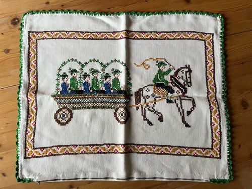 Vintage leinen kissenbezug - vintage,