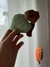 Kinderzimmer Vorhang Zootiere, weiß-grün mit Schlaufen, ca. 148cm, Top! ?