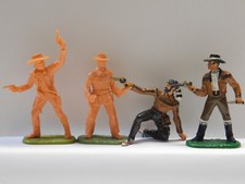 Elastolin 2x unbemalt Cowboy