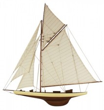 Maritime Deko Modell Segler / Segel-Yacht ca. 120 x 120 cm Halbmodell