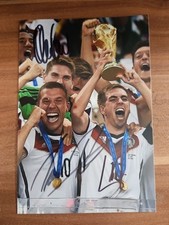 Lukas Podolski, Philipp Lahm Und Ron-Robert Zieler Autogramm