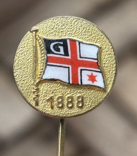 alte Porzellannadel vom BFC Germania 1888               Berliner Fußball-Verband