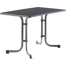 SIEGER Tisch 233/G 115 x 70 cm grau Gestell aus Stahl in eisengrau, Tischplat...