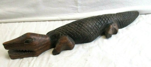 Holzfigur krokodil alligator - holzfigur,