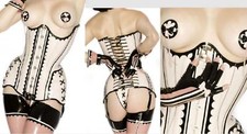 SEXY LATEX GOTHIC BUSTIER KORSETT