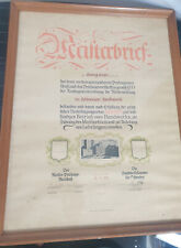  Meisterbrief + Goldener Meisterbrief Schreiner Handwerk 1948 + 1949