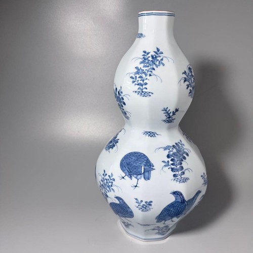 Arita ware genemon - ofen, blau