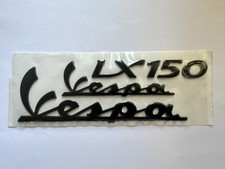 VESPA LX 150 - 3D-Emblem-Set - Schwarz - Aufkleber Schriftzug 