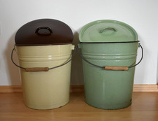 2 x DDR Emaille Eimer 10L Set