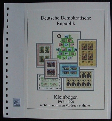 Ddr kleinbögen vordruck - ddr,