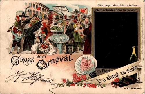 Litho karneval fasching - litho,