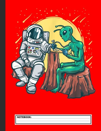 Alien inking astronaut - astronaut:, funny