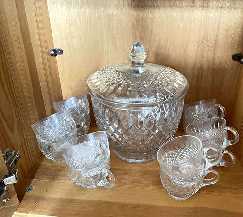 Kristall bowle set - set, deckel