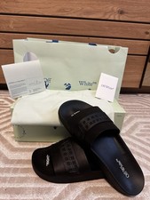 Off White TAPE LOGO POOL SIDER