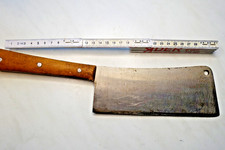 antikes Hackebeil Küchenbeil Holzgriff Stahl geschmiedet  300 x 75