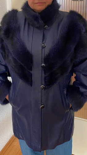 Exlusiver nappa leder - , leder/pelz