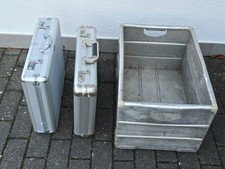 2x  Aktenkoffer Aluminium  Zahlenschloss abschließbar und 1 x Alu Kiste