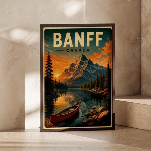Banff kanada vintage - banff, reise