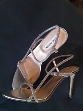 STEVE MADDEN Party Stiletto  Gr. 41 Silber Glitzer Strass Sylvester Wunderschön