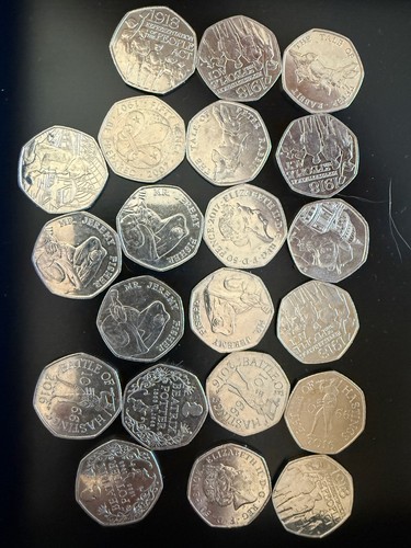 Großbritannien 50p münzen - großbritannien,