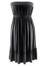 BEACH TIME Damen KLEID schwarz Bandeaukleid Größe 36 38 40 NEU K19