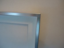 Schattenfugenrahmen 40x60cm silber weiß Bilderrahmen Holz Keilrahmen Leinwand