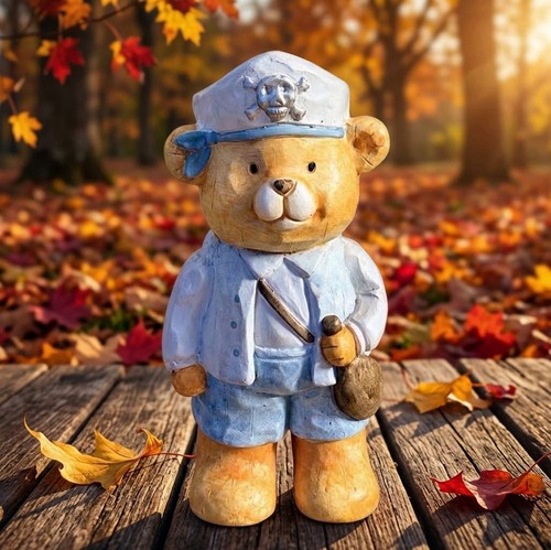Xxl piraten bär gartenfigur - xxl,