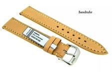 Uhrenarmband echt Juchten Bio 18mm Farbe Natur-braun Deutscher Hersteller / 122