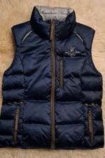 Edle Daunenweste der Marke MOUNTAIN HORSE,schönen Akzenten,Dkl. Blau, Gr.S, NEU,