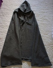 Jagd Jäger Bekleidung Kotze Umhang mit Kaputze Walkloden Jägergrün Mittelalter