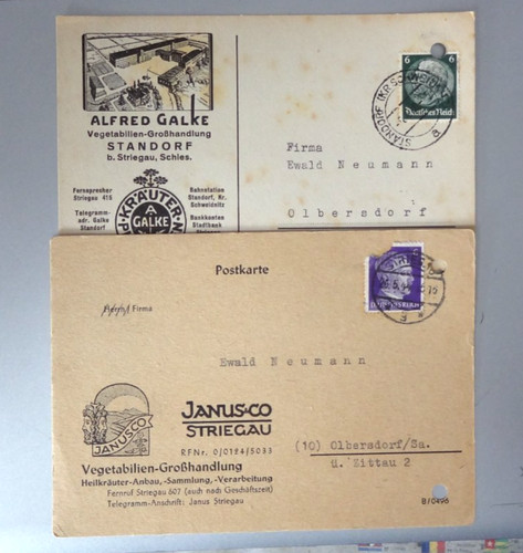 Postkarten von striegau und - postkarten,