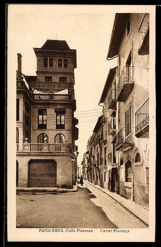 Ansichtskarte puigcerda calle - ansichtskarte,