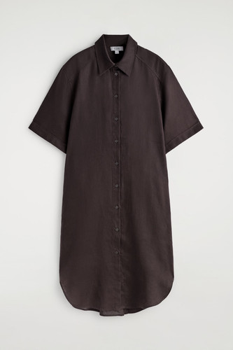 Cos hemdblusen kleid schoko - hemdblusen,