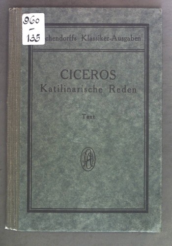 Ciceros katilinarische reden - ciceros,