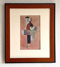 Willi Baumeister, Figur mit Streifen, Klassische Moderne, Karlsruhe, Kurpfalz,