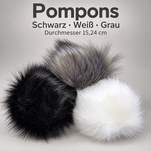 Kunstfell pompon flauschige - pompon,
