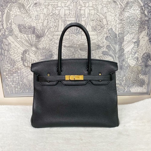 Hermès birkin noir gold - birkin,