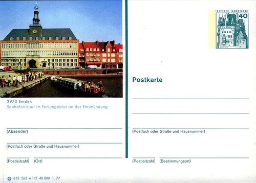 Bildpostkarte emden - bildpostkarte, **