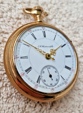 Antike Seltene Illinois USA Springfield Taschenuhr Pocket Watch 6 Chatons Uhr