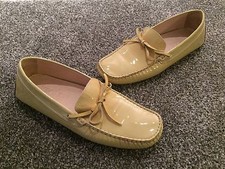 Kroll Echtlackleder Ballerina Gelb Senf Mokassin Slipper Loafer 40