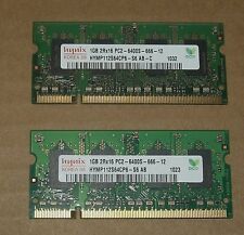 2x 1GB 2GB RAM Memory Arbeit Speicher Dell D620 D630 D820  D830 D520  D530  D430