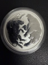 1 Unze Silbermünze  Australian " Bull & Bear " 2020