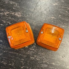 HELLA 2x Blinker Blinkleuchte Gehäuse eckig 32619 R6 links rechts Oldtimer NOS